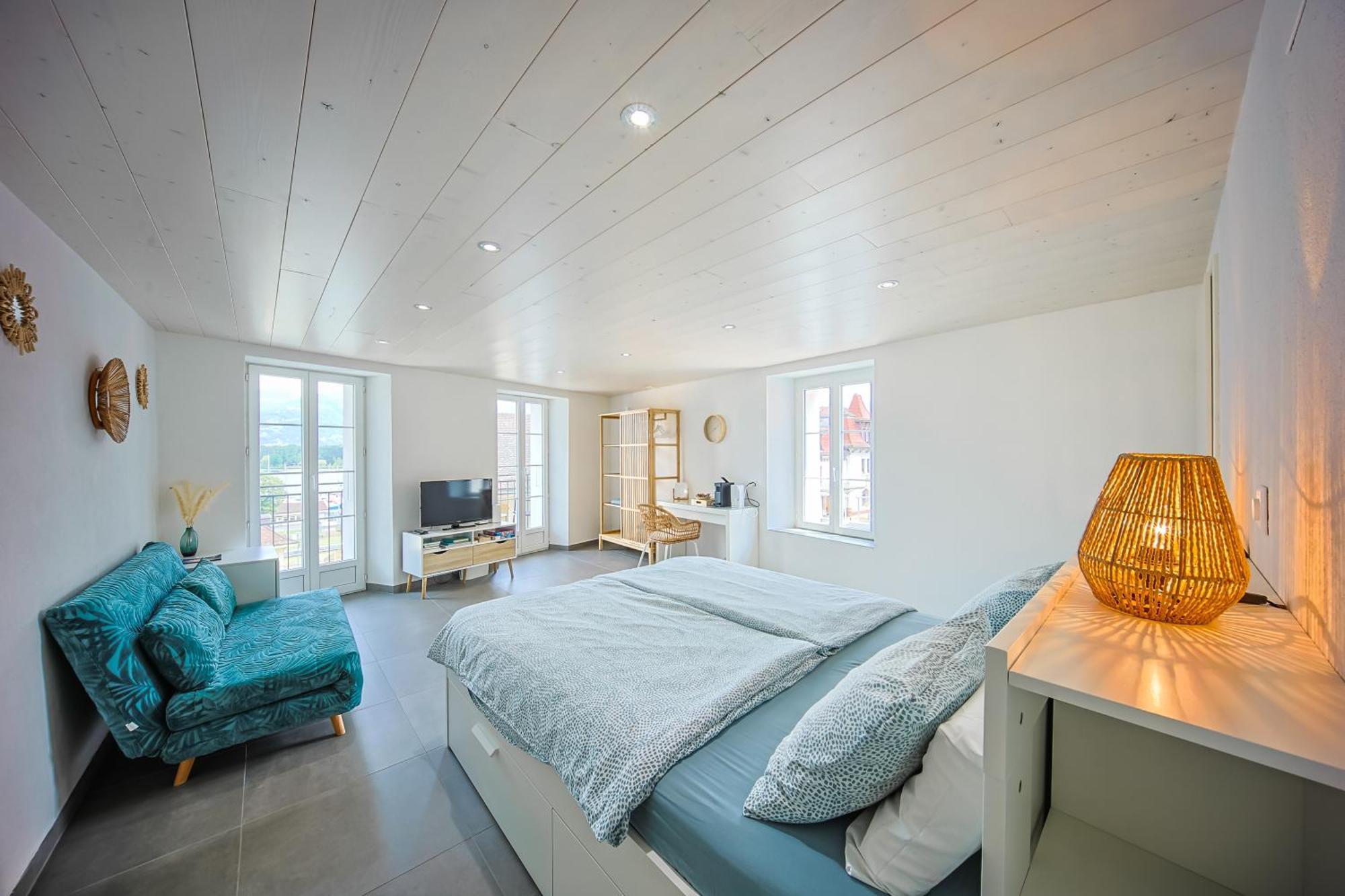 Aloha Chambres Port-Valais Esterno foto