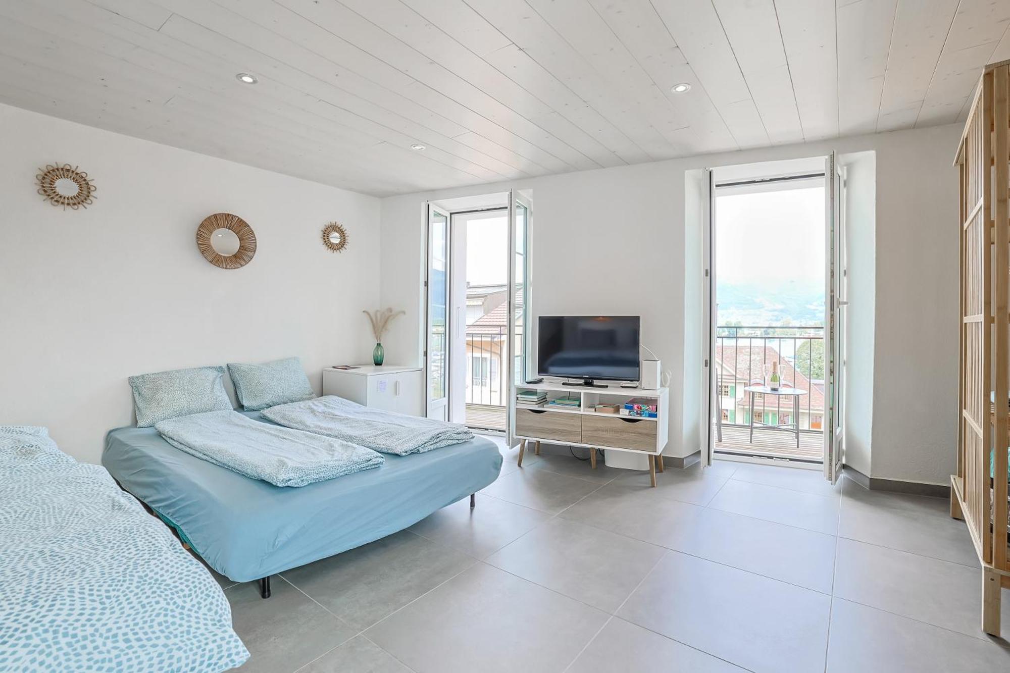 Aloha Chambres Port-Valais Esterno foto